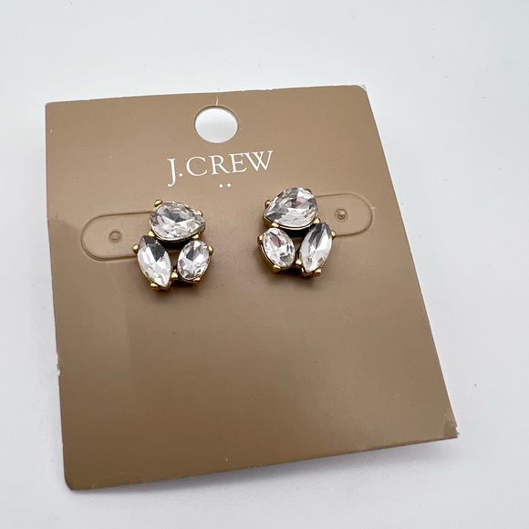 J.Crew Jewelry - NWT J. Crew Crystal Studs Cocktail Party Wedding